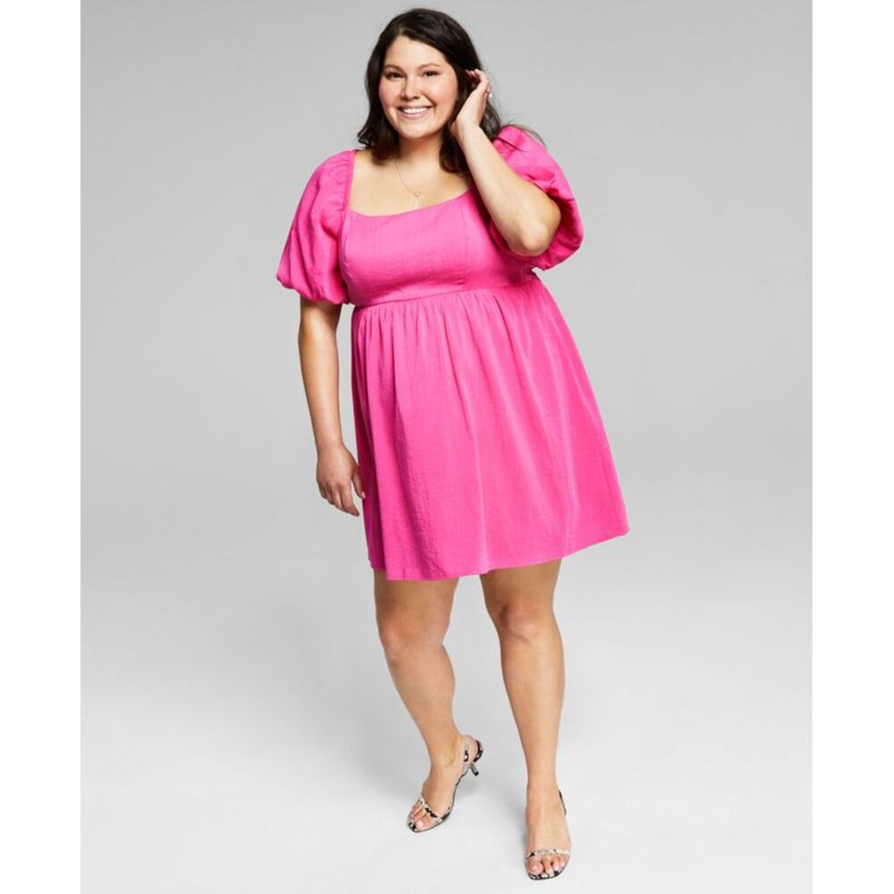 And Now This Now This Trendy Plus Size Babydoll Dress